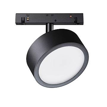 Maytoni Lampada da binario moderna Exility Rado 1 luce LED integrato nero alluminio diffusore opaco