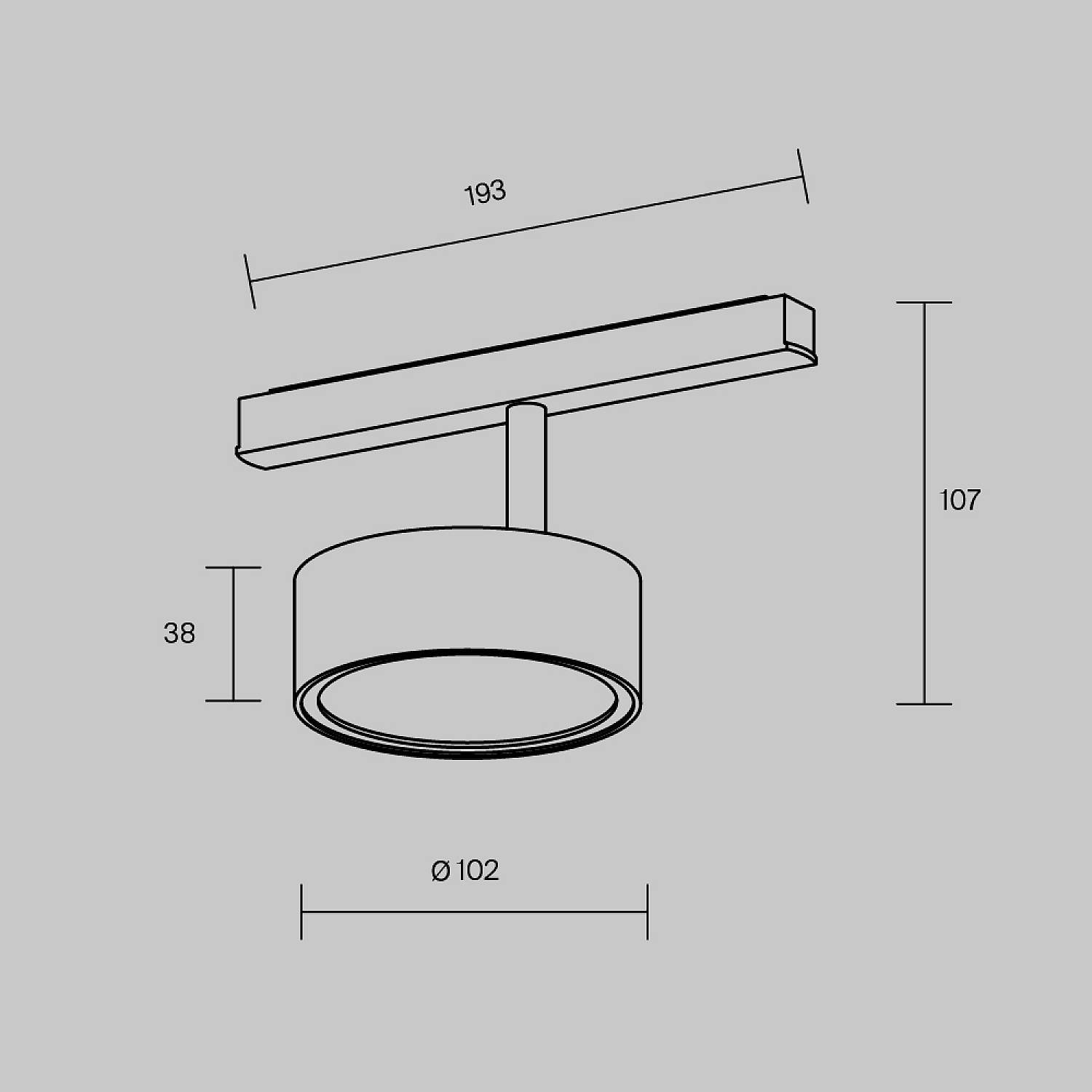 Lampada Da Binario Tr040-4-18W3K-Ds-Bbs TR040-4-18W3K-DS-BBS