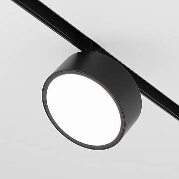 Maytoni Lampada da binario moderna Exility Rado 1 luce LED integrato nero alluminio diffusore opaco