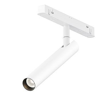 Maytoni lampada da binario moderna Exility Focus T 1 luce LED integrato bianco alluminio