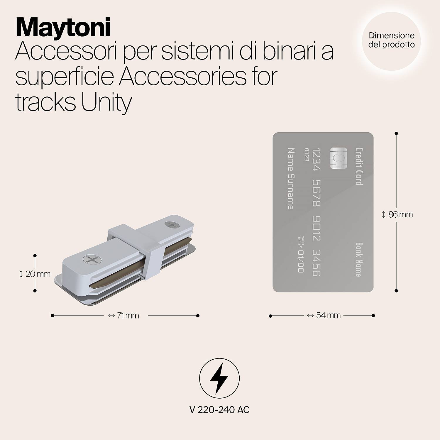 Un Connettore Diritto Tra001C-11W TRA001C-11W