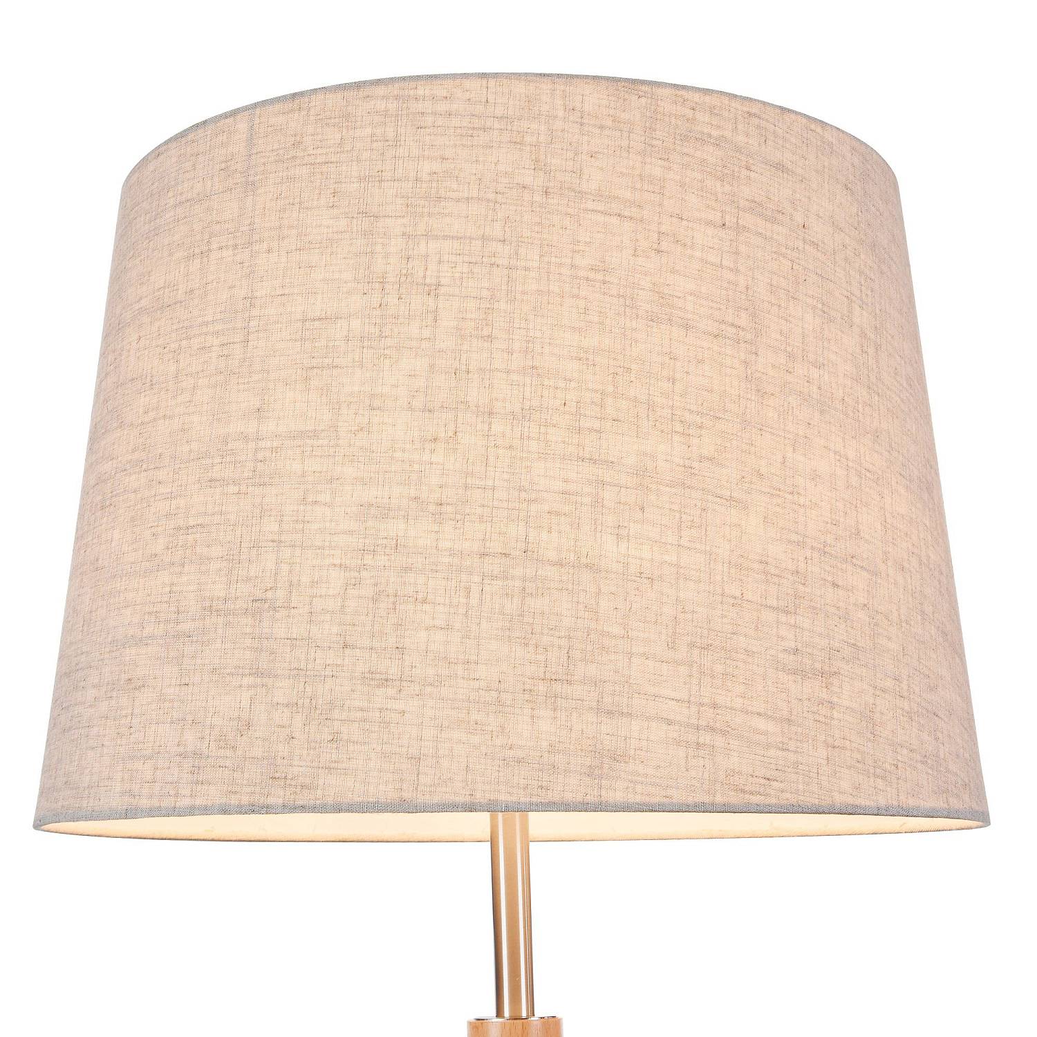 Piantana Contemporanea Calvmetallo Marrone 1 Luce Diffusore In Tessuto Z177-FL-01-BR