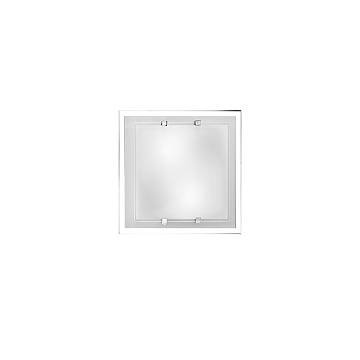Applique Quadrata Contemporanea Frame Vetro Bianco 2 Luci E27 Applique Quadrata Contemporanea Frame Vetro Bianco 2 Luci E27
