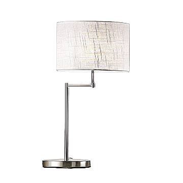 Lumetto Moderno Round Hotel Metallo Cromo 1 Luce E27 Ip20