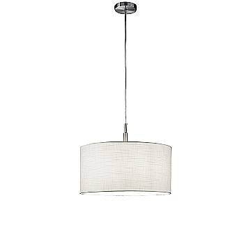 Sospensione Moderna Round Hotel Metallo Cromo 1 Luce E27 Ip20 D50