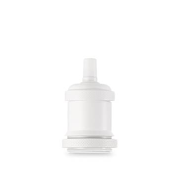 Portalampada In Metallo Colore Bianco Opaco