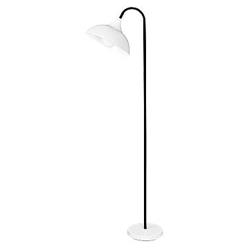 Piantana Contemporanea Swan Metallo Nero Acrilico 1 Luce E27