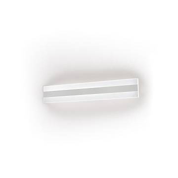 Applique Moderna Bend Metallo Bianco Acrilico Led 30W 4000K L60 Applique Moderna Bend Metallo Bianco Acrilico Led 30W 4000K L60