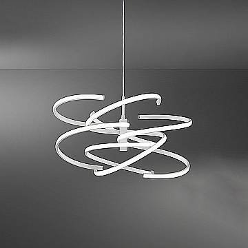 Sospensione Moderna Nest Metallo Bianco Led 80W Dimmerabile Ip20