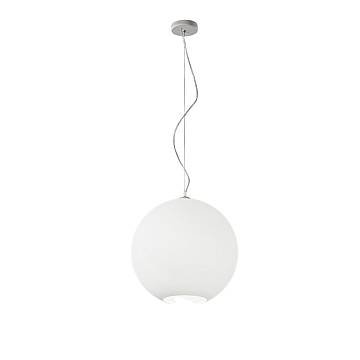 Sospensione Contemporanea Ufo Metallo Cromo Vetro Bianco 1 Luce E27 Ip20 D40 Sospensione Contemporanea Ufo Metallo Cromo Vetro Bianco 1 Luce E27 Ip20 D40