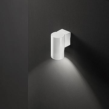 Applique Esterno Moderna Quarondo Alluminio Bianco 1 Gu10 Ip65