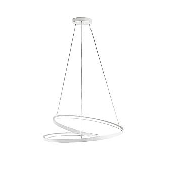 Sospensione Moderna Ritmo Metallo Bianco Led 70W Dimmerabile Ip20