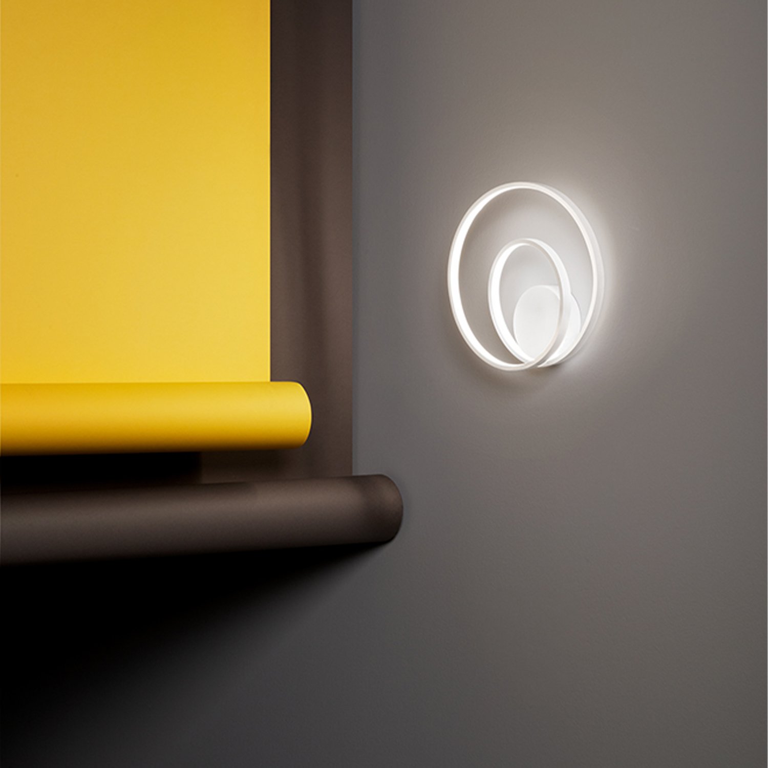 Applique Moderna Ritmo Metallo Bianco Led 28W Dimmerabile Ip20 6619BCT