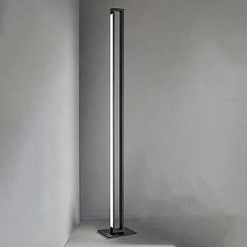 Piantana Industrial-Minimal-Nordico Sway Metallo Nero Acrilico Led 27W 3000K