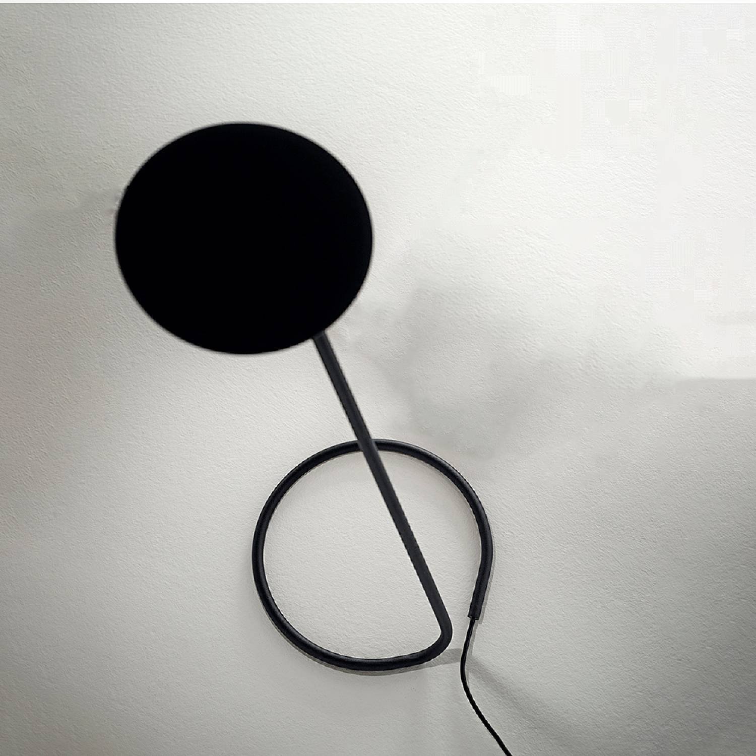 Lampada Da Scrivania Industrial-Minimal Miniarc Metallo Nero Led 5W 3000K 6656NLC