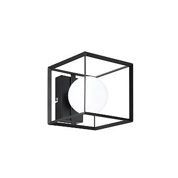 Applique Contemporanea Cube Metallo Nero 1 Luce G9 Applique Contemporanea Cube Metallo Nero 1 Luce G9