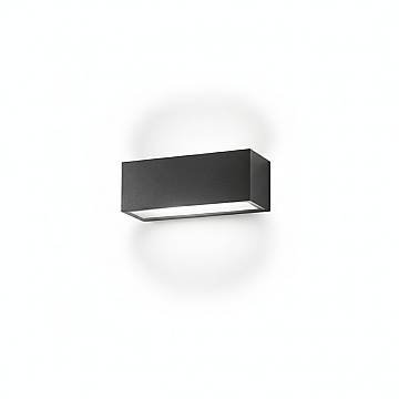 Applique Da Esterno Contemporaneo Step Alluminio Grigio Grafite 2 Luci E27
