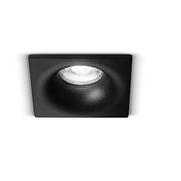 Faretto Quadrato Incasso Moderno Oasis Alluminio Nero 1 Luce Gu10 Faretto Quadrato Incasso Moderno Oasis Alluminio Nero 1 Luce Gu10