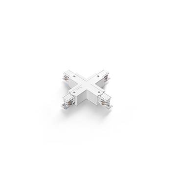 Connettore Per Binario "X" Acrilico Bianco