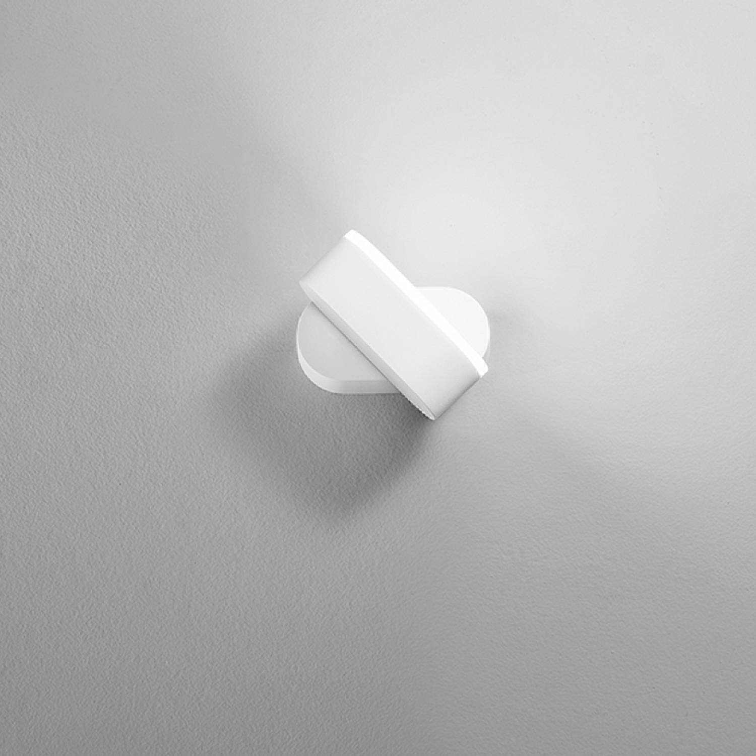 Applique Da Esterno Moderna Candy Alluminio Bianco Vetro Led 6W 3000K 6922BLC