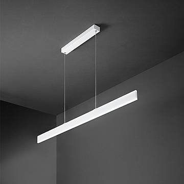 Sospensione Moderna Kante Metallo Bianco Acrilico Led 48W 3000K Sospensione Moderna Kante Metallo Bianco Acrilico Led 48W 3000K