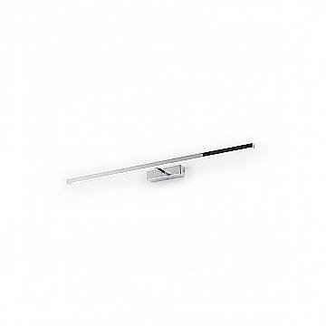 Applique Moderna Riga Metallo Cromo Acrilico Led 12W 3000K