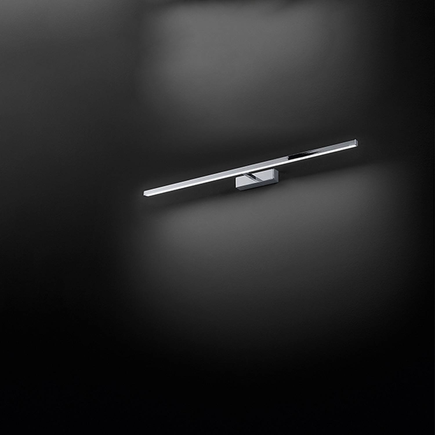 Applique Moderna Riga Metallo Cromo Acrilico Led 16W 3000K 8042CLCT
