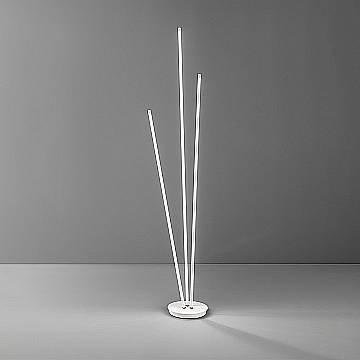 Piantana Moderna Twins Metallo Bianco Led 47W 3000K