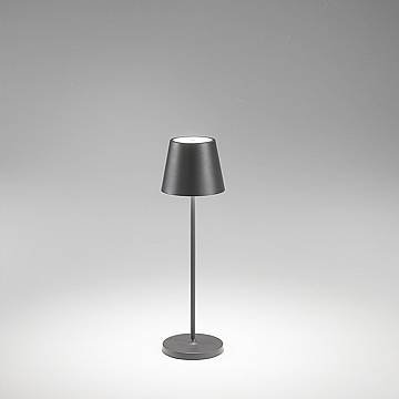Lampada Tavolo Esterno Moderna Diva Alluminio Grigio Led 1,5W 3000K Lampada Tavolo Esterno Moderna Diva Alluminio Grigio Led 1,5W 3000K
