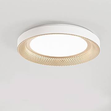 Plafoniera Contemporanea Hive Metallo Oro Acrilico Led 40W Cct 3000/4000K