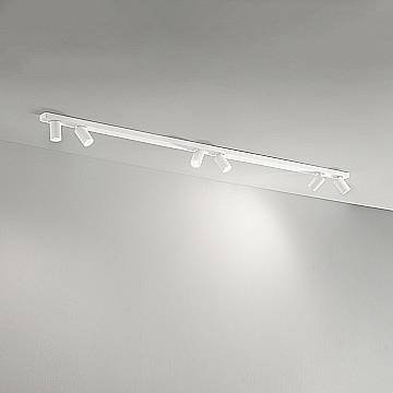 Plafoniera Moderna Oddy Metallo Bianco 6 Luci Orientabili Gu10 Ip20