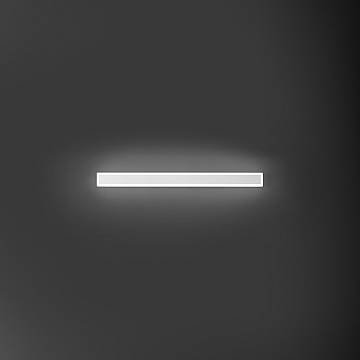 Applique Moderna Wally Alluminio Bianco Acrilico Led 22W 3000K