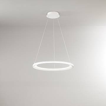 Sospensione Moderna Edge Alluminio Bianco Acrilico Led 66W 3000K Sospensione Moderna Edge Alluminio Bianco Acrilico Led 66W 3000K