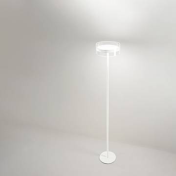 Piantana Contemporanea Aere Metallo Bianco Vetro Led 20W 3000K