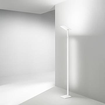 Piantana Moderna Quadra Alluminio Bianco Acrilico Led 24W Cct 3000/4000/6000K Piantana Moderna Quadra Alluminio Bianco Acrilico Led 24W Cct 3000/4000/6000K