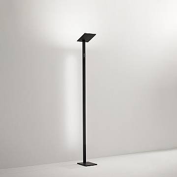 Piantana Moderna Quadra Alluminio Nero Acrilico Led 24W Cct 3000/4000/6000K Piantana Moderna Quadra Alluminio Nero Acrilico Led 24W Cct 3000/4000/6000K