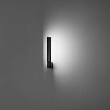 Applique Moderna Elle Alluminio Nero Acrilico Led 14W Cct 3000/4000/6000K Applique Moderna Elle Alluminio Nero Acrilico Led 14W Cct 3000/4000/6000K