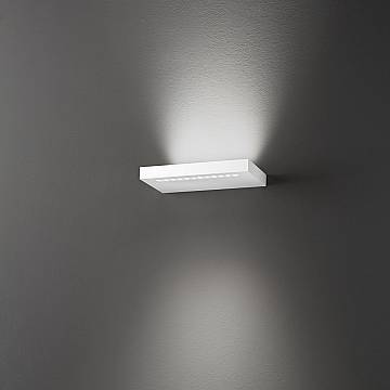 Applique Moderna Bed Metallo Bianco Led 16W 3000K