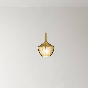 Vetro Borosilicato Contemporaneo Rain Oro Specchiato D20 Senza Rosone