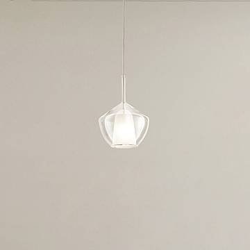 Vetro Borosilicato Contemporaneo Rain Trasparente D20 Senza Rosone