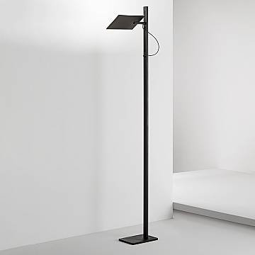 Piantana Moderna Radiante Metallo Nero Opaco Acrilico Led 24W Cct Dimmerabile Piantana Moderna Radiante Metallo Nero Opaco Acrilico Led 24W Cct Dimmerabile