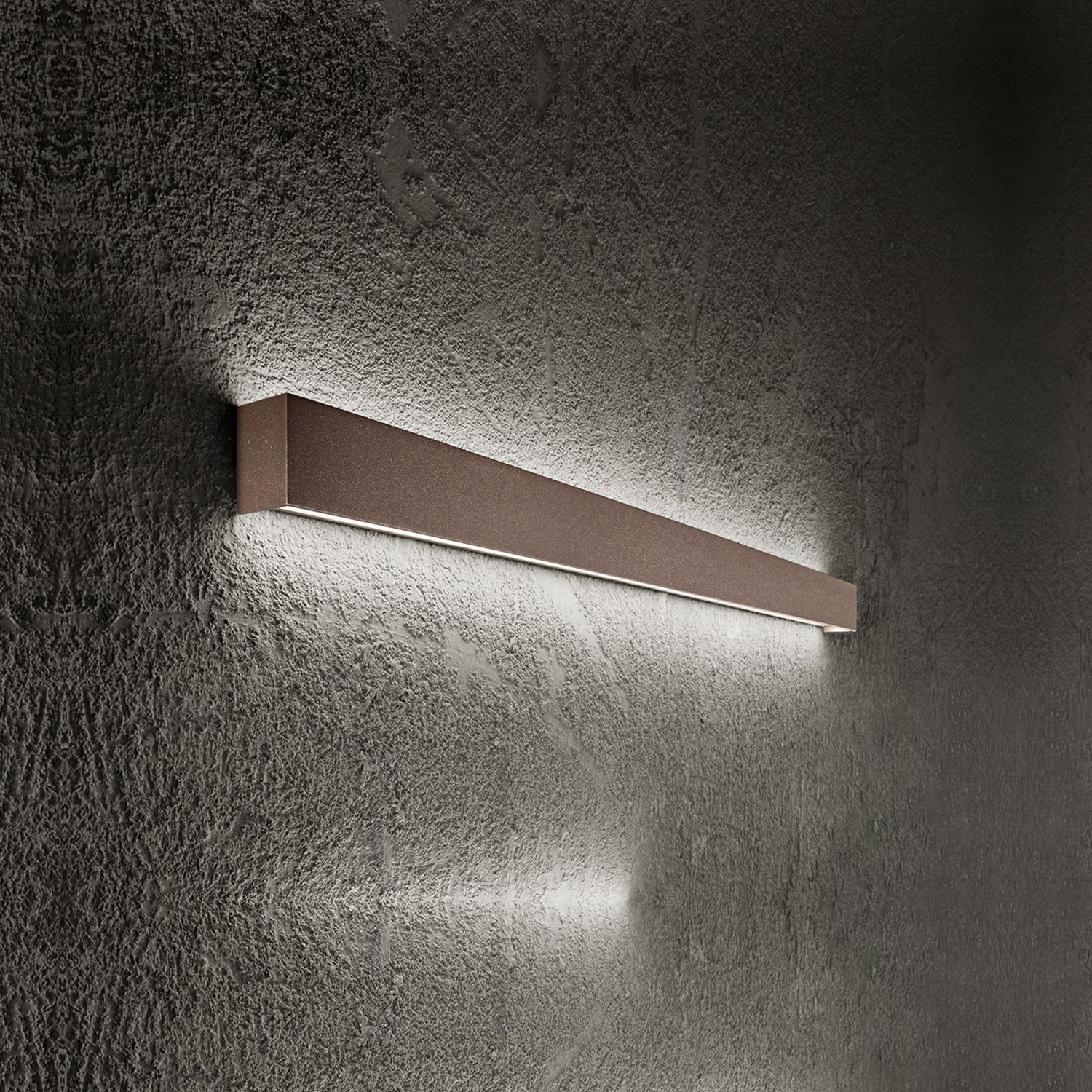 Applique Minimal Rummo Metallo Marrone Metalizzato Led 20W 3000K 8278MMLC