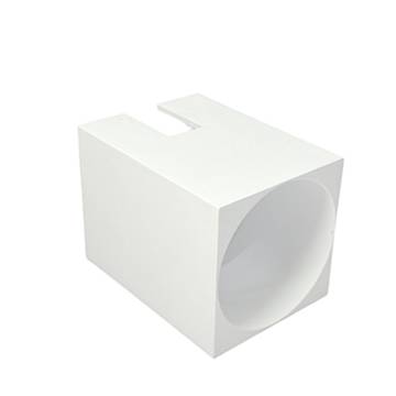 Cover Cubo Per Faretto Snodo Metallo Bianco