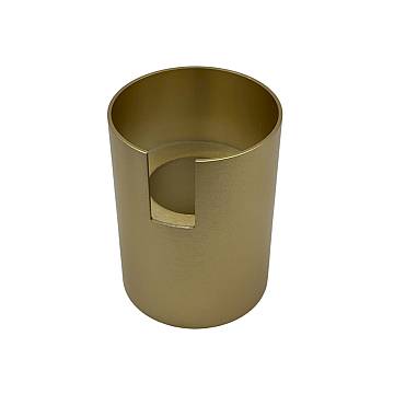 Cover Cilindro Per Faretto Snodo Metallo Oro Spazzolato