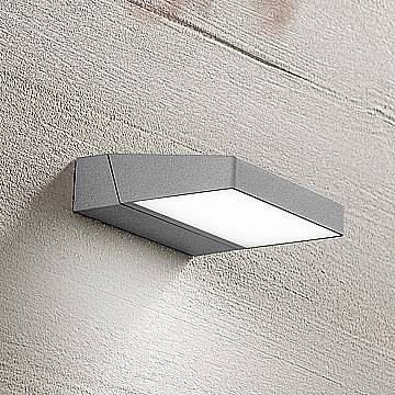 Applique Esterno Moderna Giro Alluminio Grigio Cemento Led 14W 3000K Ip54