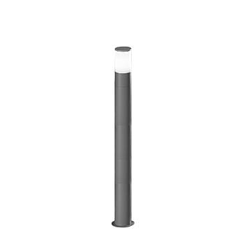 Paletto Esterno Contemporaneo Sigaro Alluminio Grigio 1 Luce E27 Ip54 H90 Paletto Esterno Contemporaneo Sigaro Alluminio Grigio 1 Luce E27 Ip54 H90