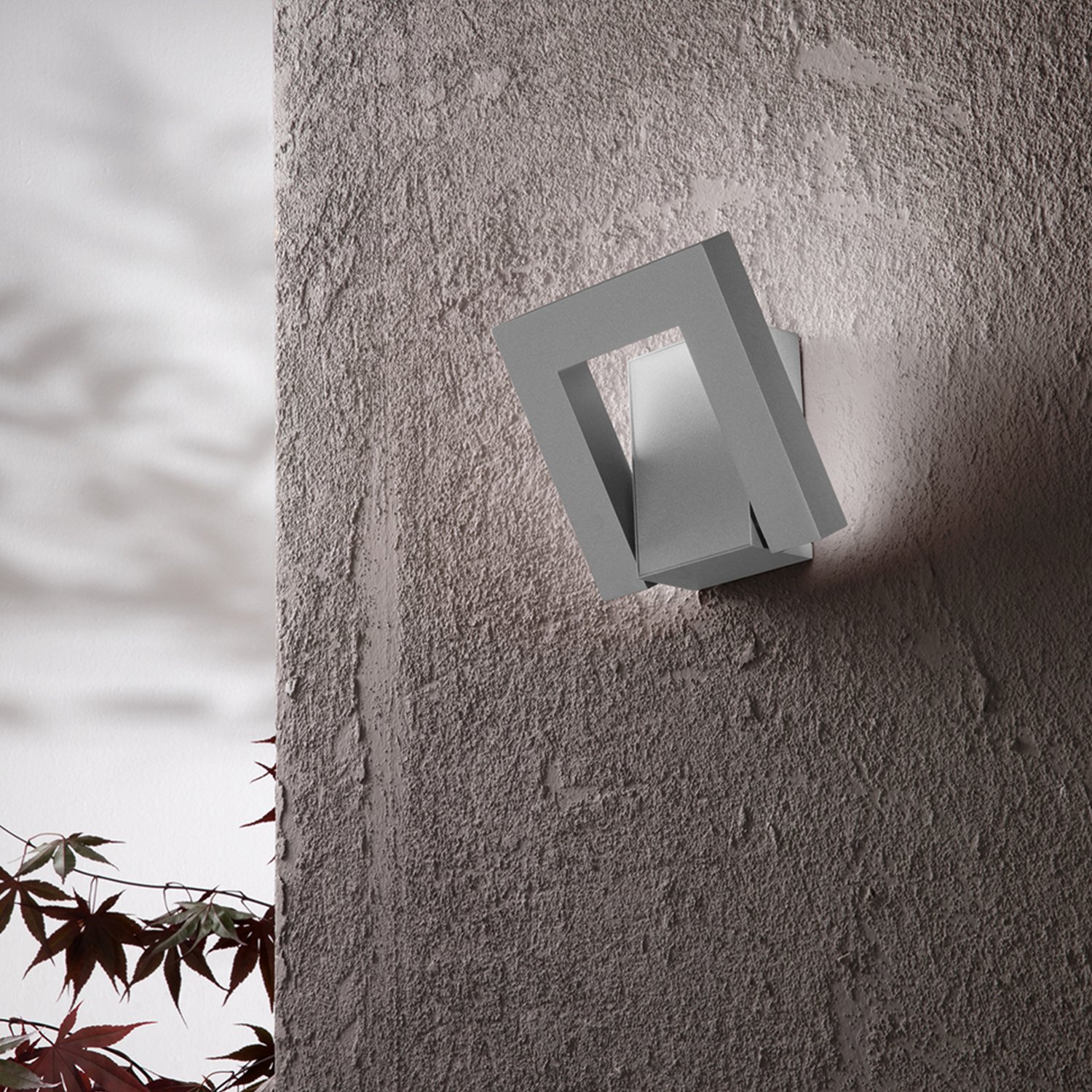 Applique Esterno Moderna Alluminio Grigio Led 12W 3000/4000K Ip54 8329GCCT