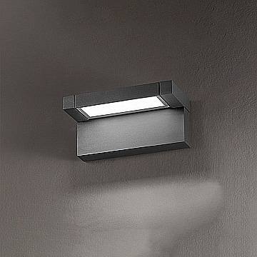 Applique Esterno Moderna Display Alluminio Antrcite Led 36W Cct Ip65