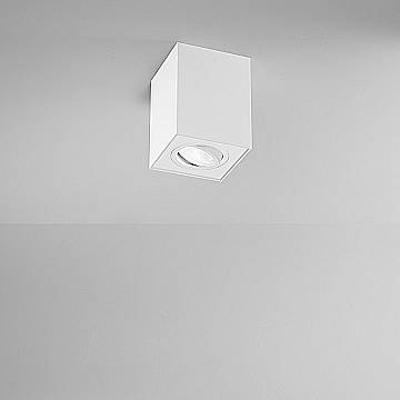 Plafoniera Moderna Centric Metallo Bianco Opaco 1 Luce Gu10 Ip20 Orientabile