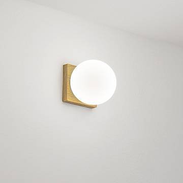 Plafoniera Moderna Dot Metallo Ottone Brunito Led 8W Ip40